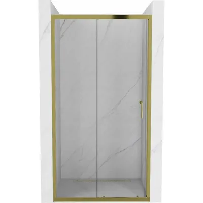 Zdjęcie produktu dla Mexen Apia drzwi prysznicowe rozsuwane 140 cm, transparent, złote - 845-140-000-50-00