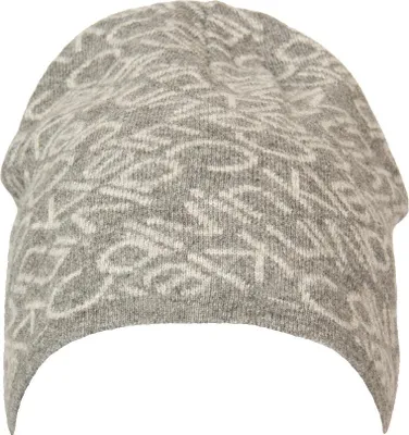 Obrázok produktu pre Pánska čiapka CK CALVIN KLEIN zo zmesi vlny a kašmíru s logom artikel ZM0ZM0244444, PTR Medium charcoal, ONE SIZE, Wool 29%,Viscose 30%,Polyamide 37%,Cashmere 4%
