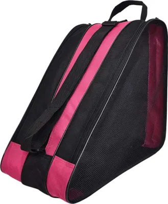 Produktbild von Rollschuh-Tasche Kinder Schlittschuhtasche Uni Skate Bag mit Henkeln verstellbarem Trageriemen für Eishockeyschlittschuhe