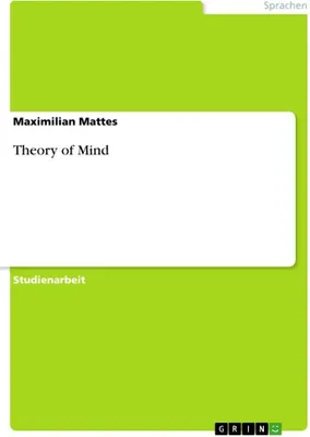 Produktbild von Theory of Mind