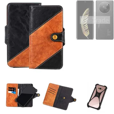 Produktbild von K-S-Trade Handyhülle Schutzhülle Bookstyle Case Wallet-Case kompatibel mit General Mobile GM Phoenix 5G Handy Cover Bumper Klapphülle schwarz