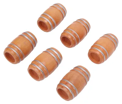 Zdjęcie produktu dla Miniaturowe drewniane beczki piwa, figurki w stylu vintage do dekoracji domku dla lalek, scenki, ozdoby, przedmioty kolekcjonerskie, zestaw, 6 sztuk