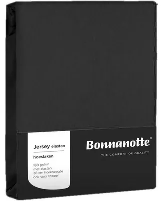 Produktbild von Spannbetttuch aus Jersey, schwarz, 90 x 200 cm