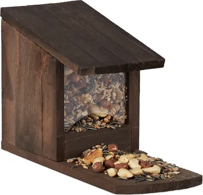 Produktbild von relaxdays Eichhörnchen Futterhaus zum Stellen