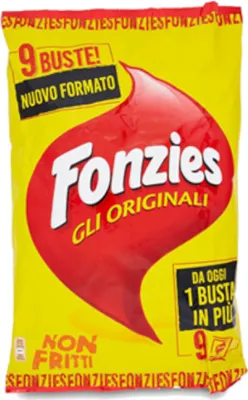 Zdjęcie produktu dla Chrupki serowe Gli originali 9 opakowań 211g - Fonzies