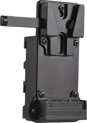 Produktbild von Andoer V-Mount-Akkuplatte auf NP-F-Dummy-Akku-Netzteil, integrierter Akku-Decoder-Chip, kompatibel mit Sony NX5/ TRV1/ TRV3/ 517/ 910/ V119/ V15/ V25/ 820E/ NP500/ V115/ 610E/ 710E/ HVR- Z1C/ HVR-V1C/ FX7E-Camcorder