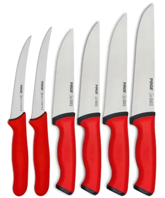 Produktbild von Pirge Metzgermesser Set 6 TLG Schlachtermesser Rutschfester Griff