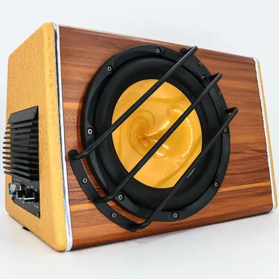 Image de Subwoofer pour voiture - Kit caisson de subwoofer - 3 800 W - 25 cm - 12 V - 50-250 Hz - 90 dB - Avec amplificateur
