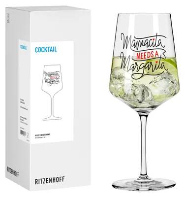 Produktbild von Ritzenhoff Be Happy Cocktailglas #16 Sprüche 544 ml Kristallglas