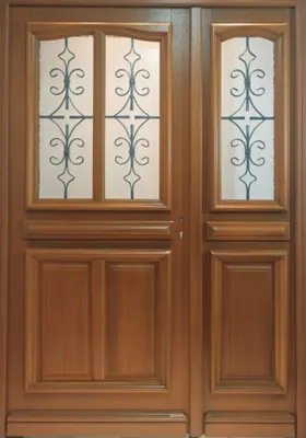 Image de Porte d'entree Bois Tiercee Vauban H215 x L140 p.Gauche Cotes Tableau