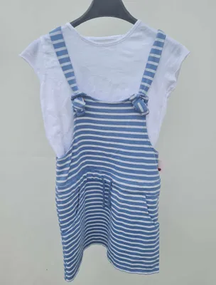 Produktbild von 2 teiliges Sommerkleid blau-Größe 8, 10, 12, 14 Jahre