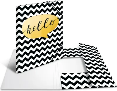 Produktbild von HERMA Eckspannermappe "Hello" Karton DIN A4
