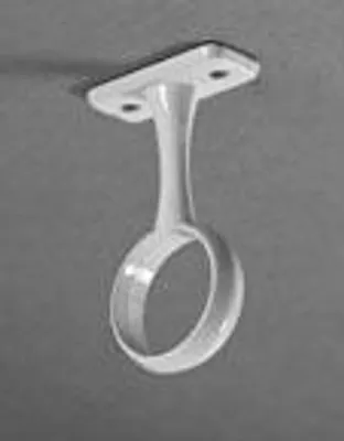 Produktbild von Hettich Schrankrohrmittelträger für runde Schrankrohre Ø25 mm, weiß