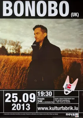 Obrázok produktu pre Bonobo (UK) – Koncert v Luxemburgu, 2013 – PLAGÁT – 60x84 cm