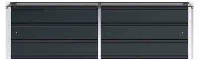 Produktbild von Pflanzkübel Anthrazit 160 x 40 x 45 cm Stahl, Blumentopf für Außenbepflanzung