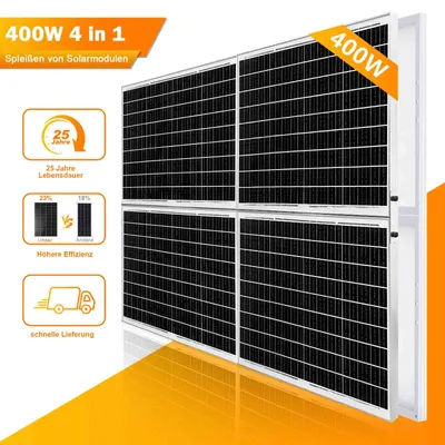 Obrázek produktu pro 400W solární panel PV solární článek monokrystalický solární modul solární panel domácí napájení RV kempy v mořských oblastech
