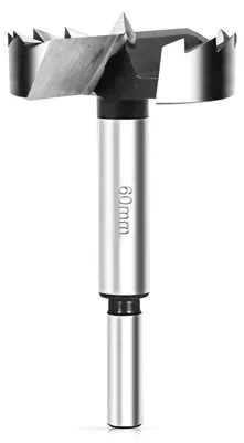 Obrázek produktu pro Vrták Forstner 60 mm, válcová stopka, rychlotěžná ocel, vrták do dřeva