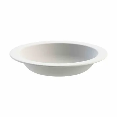 Image de Assiette creuse 21,5 cm blanc en plastique