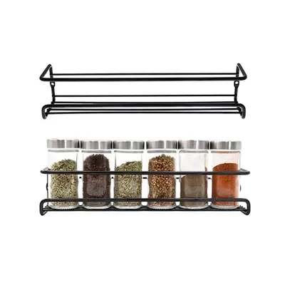 Produktbild von Gewürzregal Magnetisches Gewürzregal, Ohne Bohre Hängende Magnete Gewürzhalter 2-tlg.
