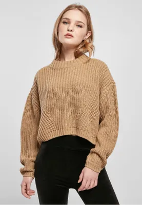 Produktbild von Urban Classics - Damen Wide Oversize Strickpullover UNIONBEIGE-3XL