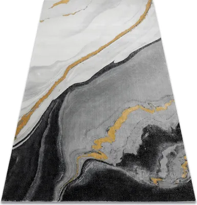 Zdjęcie produktu dla Dywan EMERALD ekskluzywny 1017 glamour, stylowy marmur czarny / złoty szary 200x290 cm