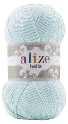 Produktbild von Alize Bella Baumwollgarn 514 Eisblau 100g 360m weich & atmungsaktiv