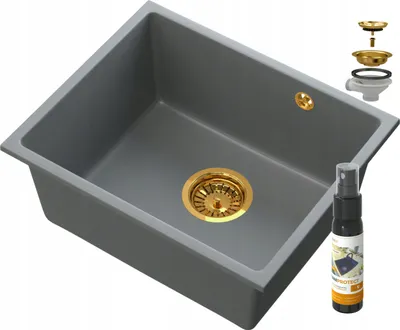 Produktbild von Manado Grau Unterbauspüle Gold 50