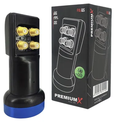 Produktbild von PremiumX Quad LNB PXL-QS LED Empfangskopf Sat 4 Teilnehmer Wetterschutz