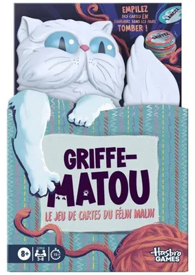 Produktbild von Griffe-Matou Kartenspiel, Familienspiel ab 8 Jahren, 3-6 Spieler, Spieldauer 15 Minuten, Hasbro Gaming