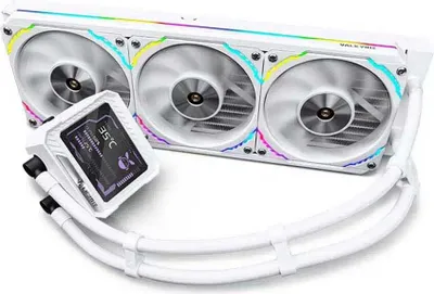 Produktbild von Valkyrie V360 Lite 360 mm Flüssigkeitskühlung mit 3 weißen LED-Lüftern