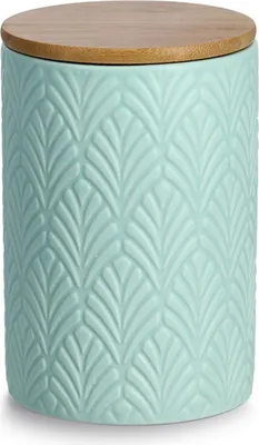 Produktbild von Keramikbehälter mit Bambusdeckel, 720 ml
