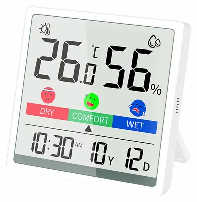 Produktbild von H81C Multifunktion Digital Date Uhr Thermometer Hygrometer LCD Display Klimaanlage mit Ständer