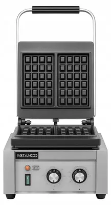 Produktbild von Instanco Waffeleisen aus Edelstahl 1800 W, Thermostat bis 300 °C, Gussplatten mit Antihaftbeschichtung, 230 V