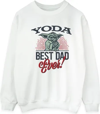 Produktbild von Star Wars - "Mandalorian Dad" Sweatshirt für Herren BI46751 (M) (Weiß)