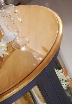 Produktbild von Klassisch Vitrinen Glas Schrank Luxus lila Vitrine Holz für das Wohnzimmer Neu