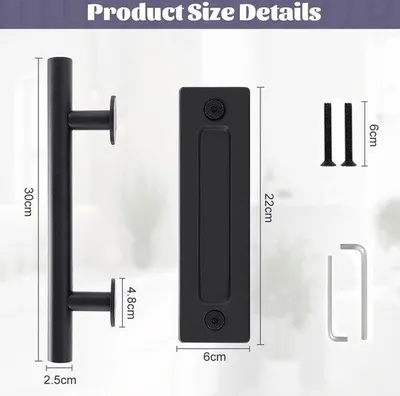 Produktbild von Famanu Türgriff 30 cm stabiler Schiebetürgriff aus Edelstahl für Innen- und Außentüren
