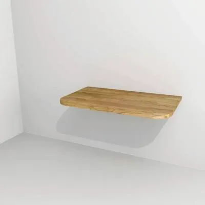 Produktbild von Devo Waschtischplatte 70,3 x 42,3 cm Holz Ohne Ausschnitt