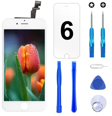 Image de Écran pour iPhone 6, blanc, 4,7 pouces, écran LCD tactile, remplacement