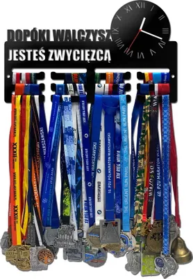 Zdjęcie produktu dla Wieszak na medale z zegarem DOPÓKI WALCZYSZ 466.1