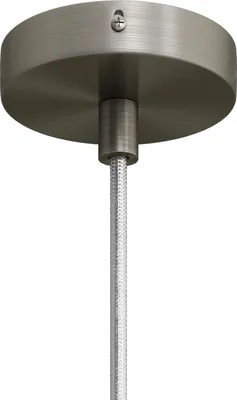 Produktbild von Creative-Cables Mini-Rosette, zylindrisch, aus Metall, mit einem zentralen Loch – Zylindrisch, gebürstetes Titan