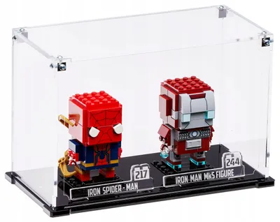 Obrázek produktu pro Černá vitrína pro 2 figurky LEGO® BrickHeadz – Star Wars, Pán prstenů