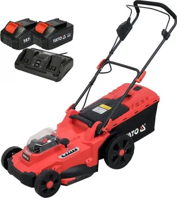 Produktbild von Yato Kosiarka 2X18V 43Cm + 2X4,0Ah + Podwójna Ładowarka