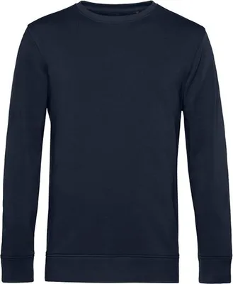 Produktbild von Herren-Sweatshirt - B&C ORGANIC CREW NECK - navy blue - Größe L