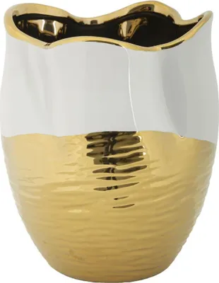 Produktbild von Mauro Ferretti Lux Vase Ø 20x25 cm Weißgold