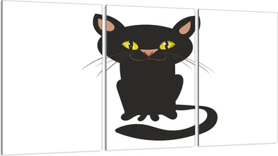 Produktbild von Herdabdeckplatten 3 teilig 30x52 Glaskeramikkochfeld Abdeckung Glas, Katze Weiß