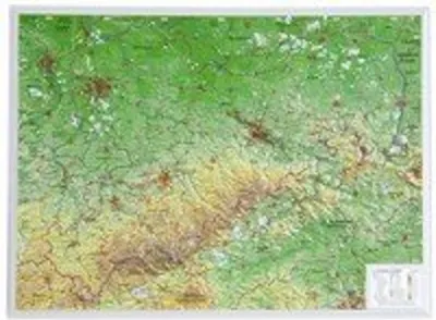 Obrázok produktu pre Reliefkarte Sachsen klein 1 : 650.000