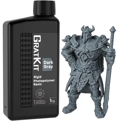 3D-Drucker-Harz, 405nm UV-Photopolymer, 1 kg Dunkelgrau