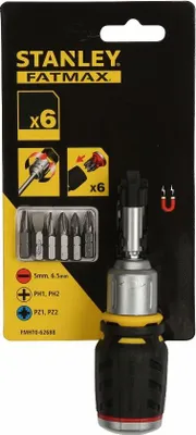 Image de Stanley HTS FM STUBBY RATCHET MULTIBIT - 6 BITS