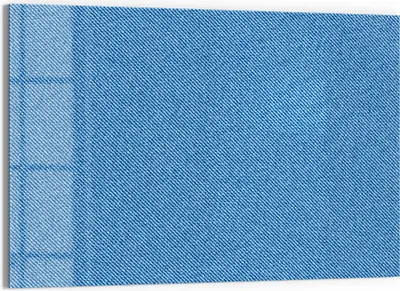 Produktbild von DEQORI Magnettafel Glas 60x40 cm 'Jeansmaterial' beschreibbar Whiteboard