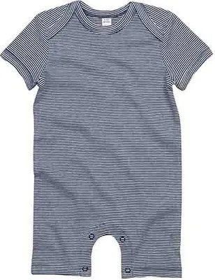 Produktbild von Baby Striped Playsuit (white/nautical navy 3-6 Monate)